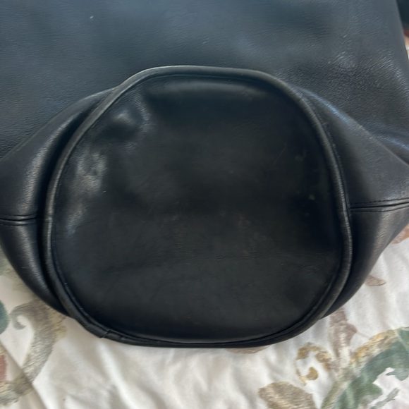 Coach black leather handbag - Picture 2 of 7